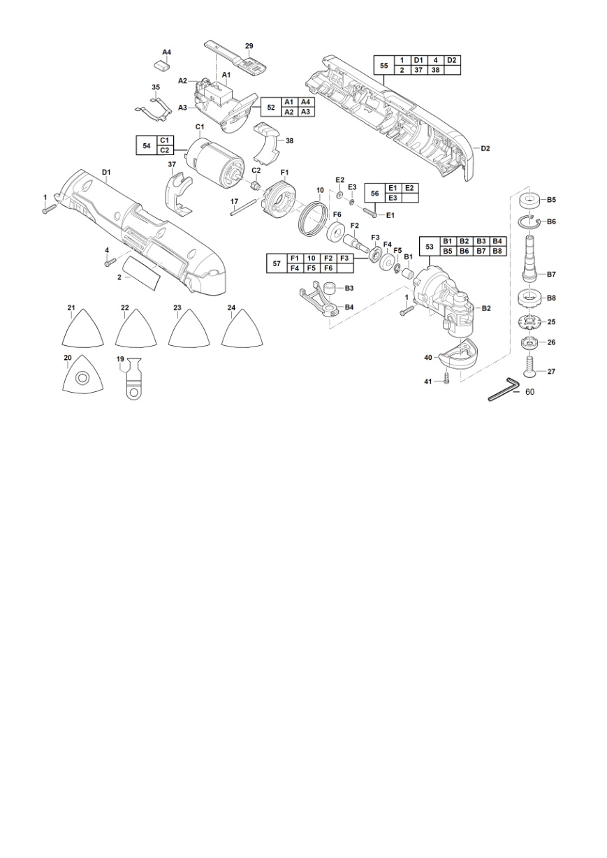 Взрыв-схема Мультитул Milwaukee C12MT-32B