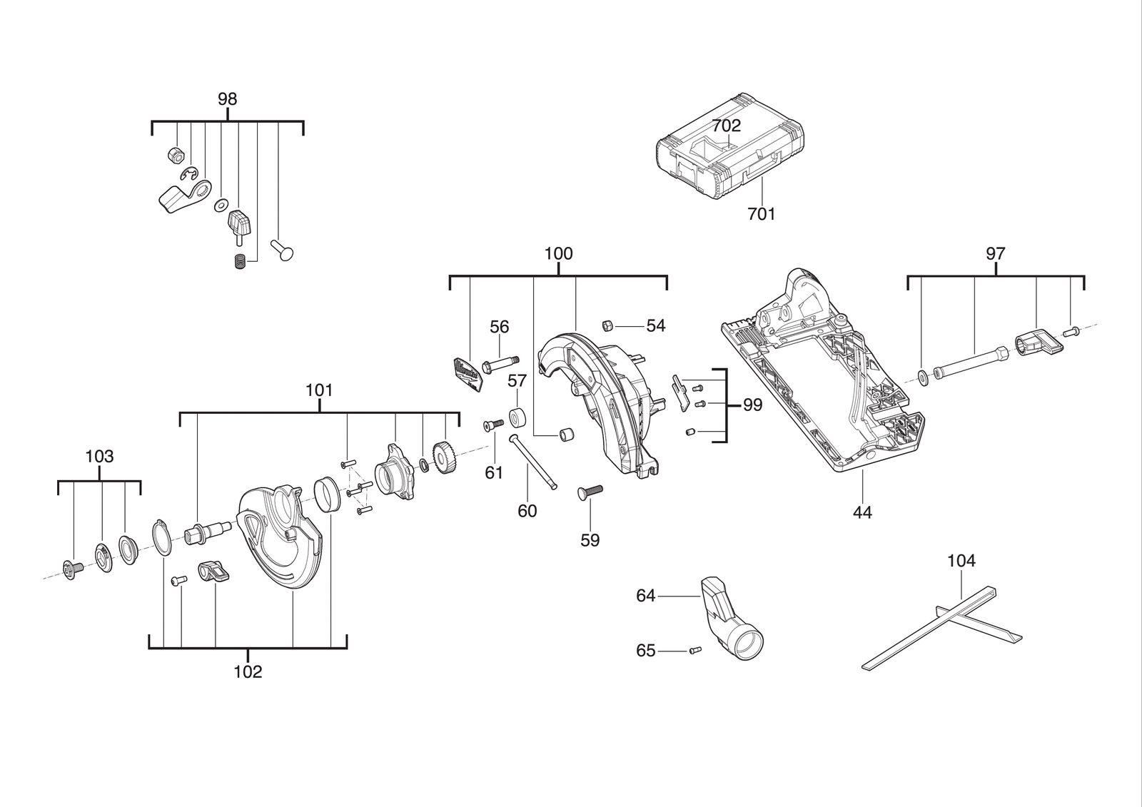 Взрыв-схема Milwaukee M18FCS552-0X — лист 2