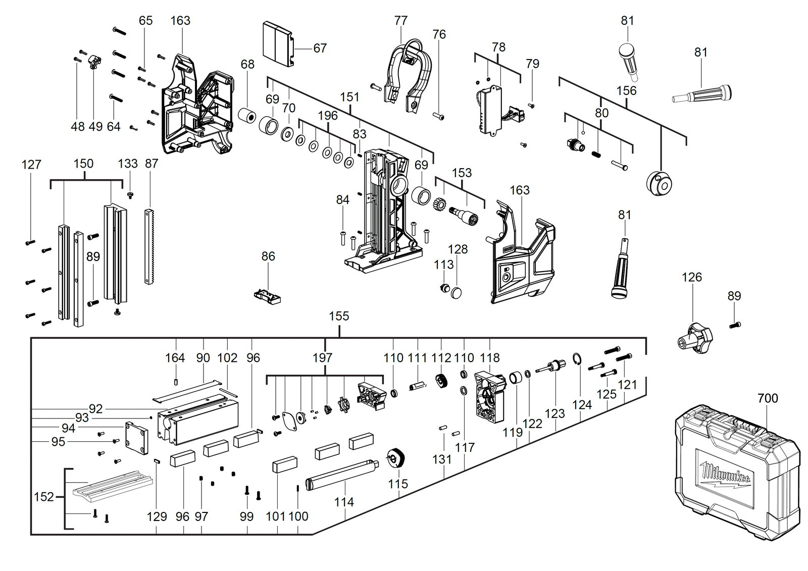 Взрыв-схема Milwaukee M18FMDP-502C — лист 2